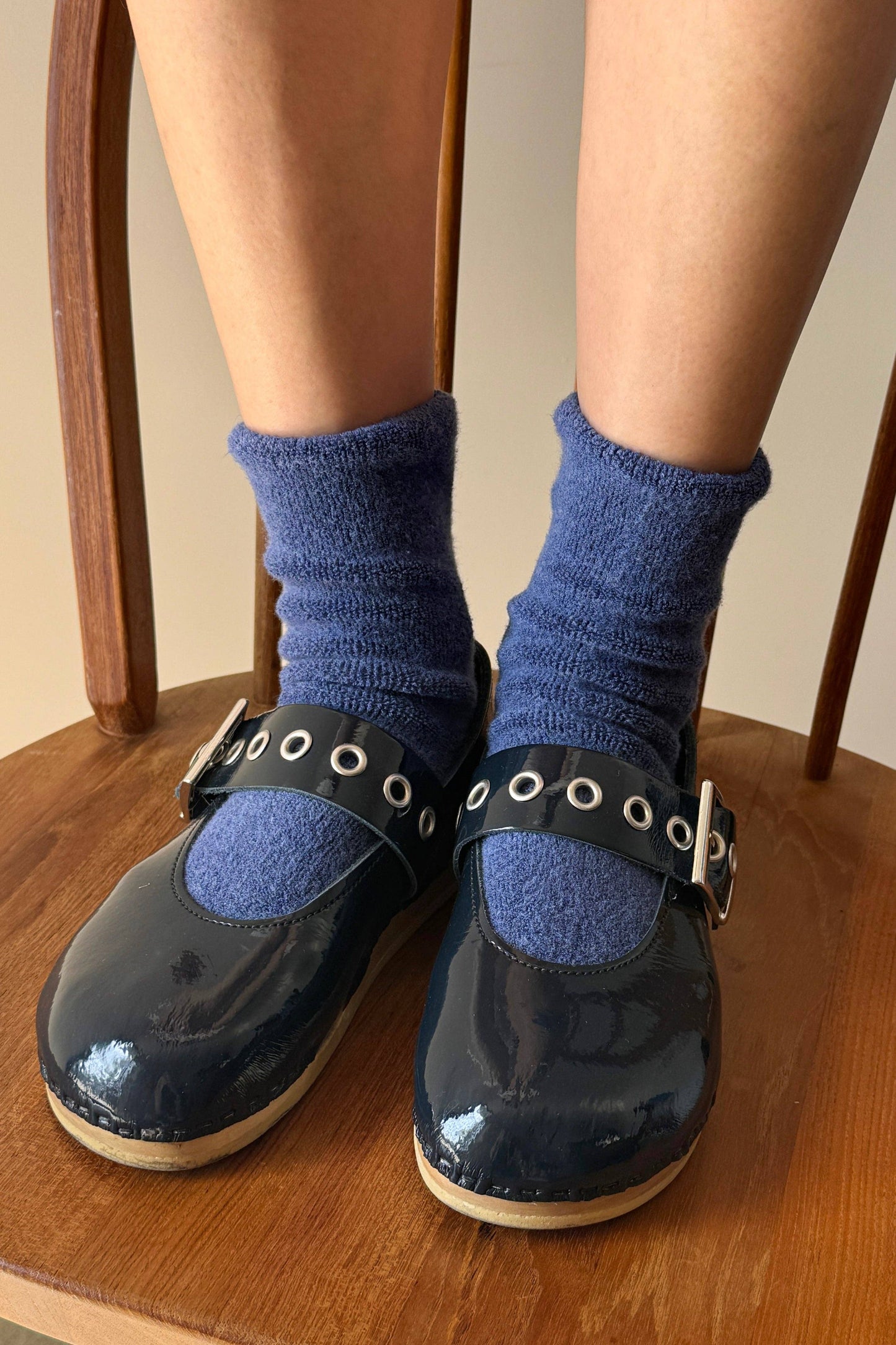Bijou Blue Cloud Socks