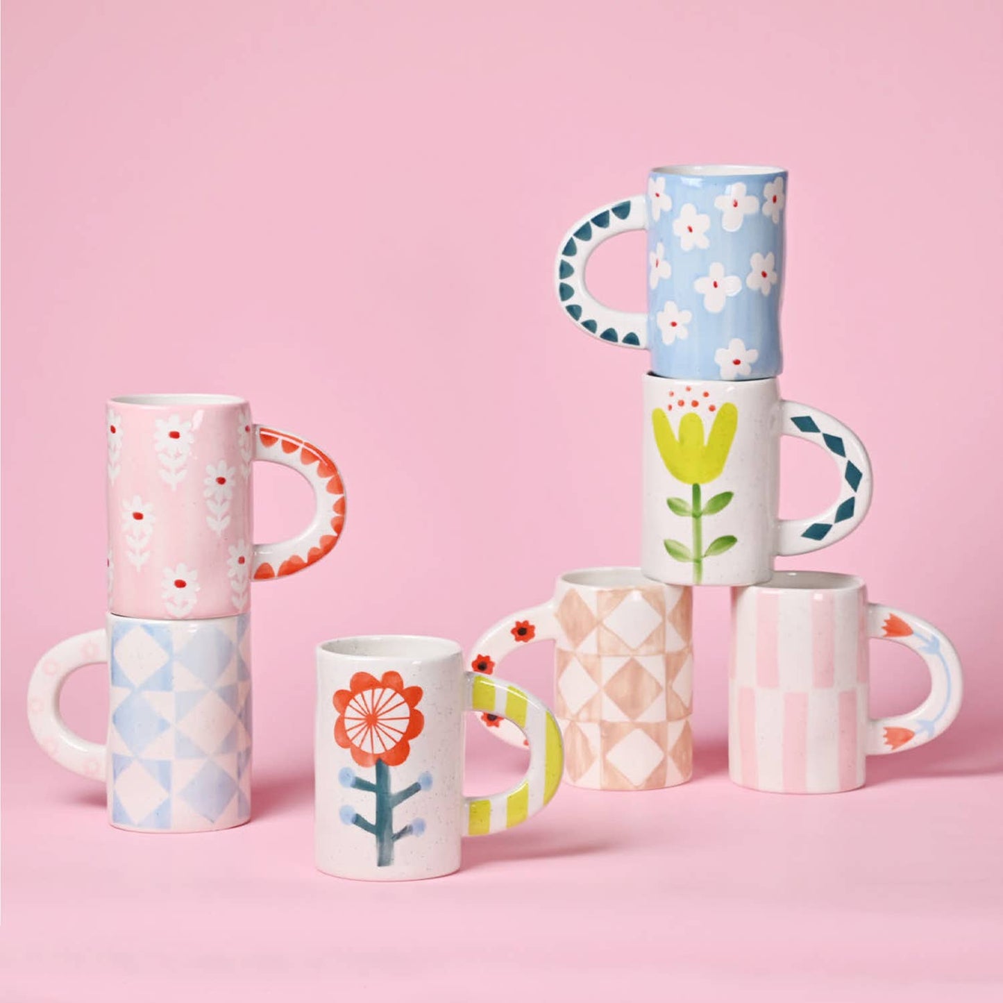 Hand Painted Ceramic Coffee Mug