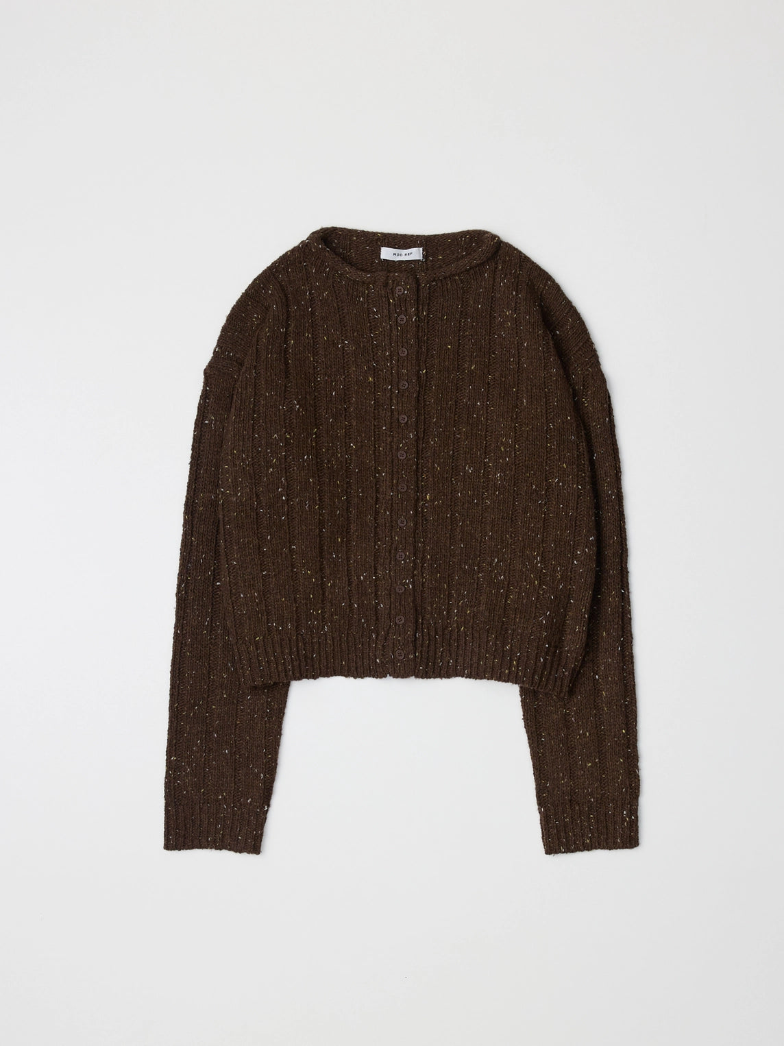 The Theodora Cardigan | Chunky Ribbed Cardigan - Brown