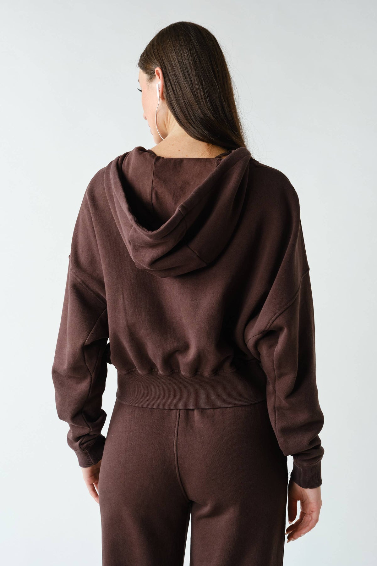 Chocolate Mineral Wash Hoodie