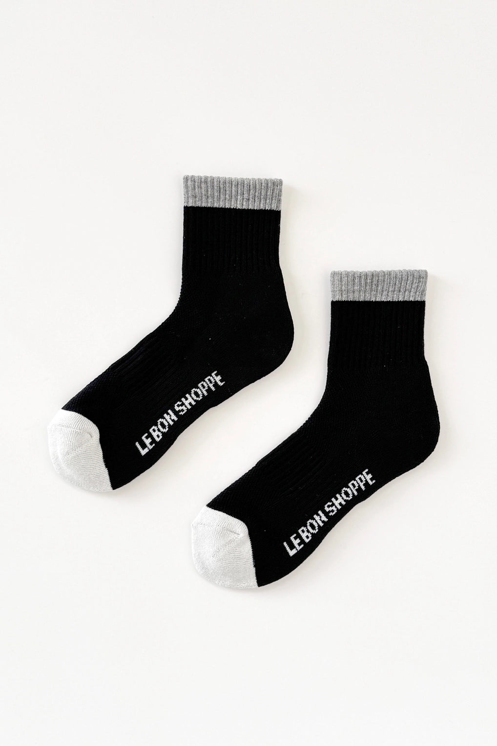 Color Block Girlfriend Socks (Black/Grey)