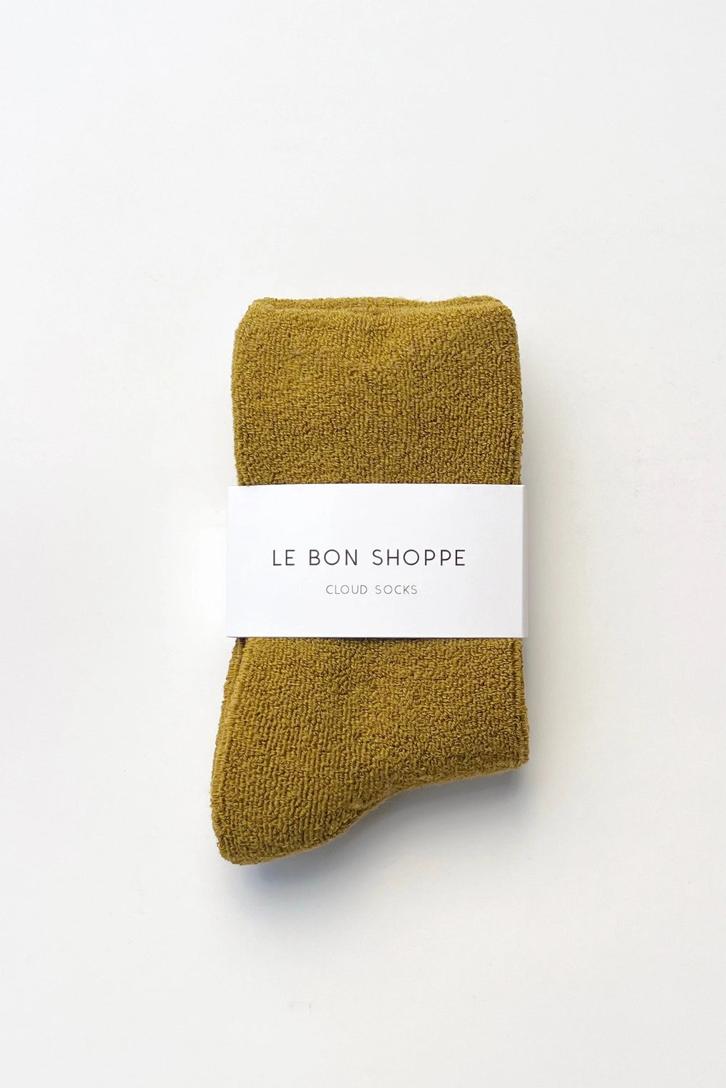Green Olive Cloud Socks