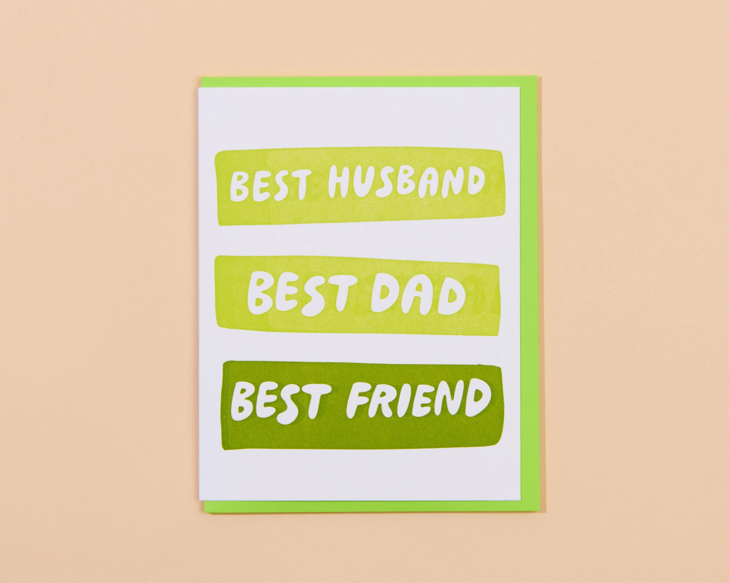 Best Husband/Dad/Friend Father's Day Letterpress Card