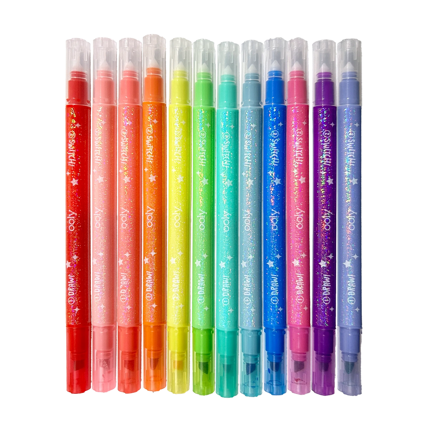 Switch-Eroo Sparkle Glittery Color Changing Markers - Set of 12