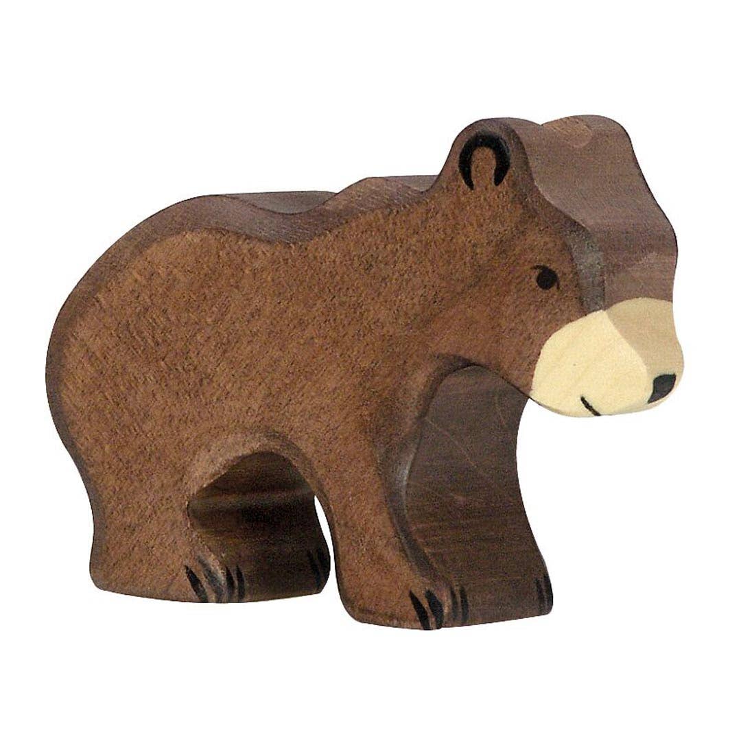 Wooden Small brown bear
