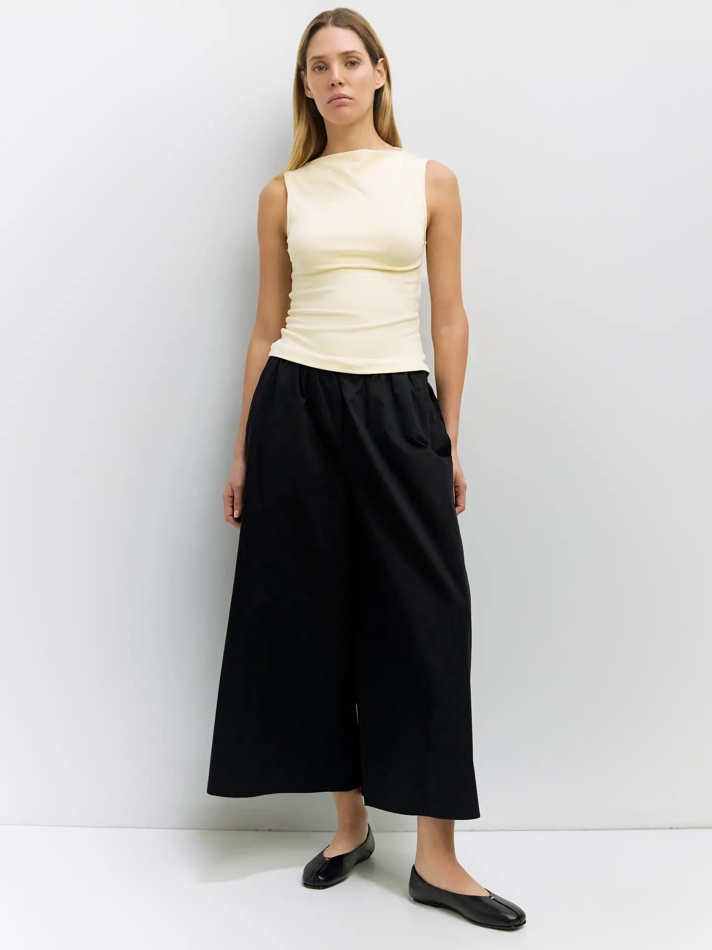Butter Cowl Neck Knit Tank Top