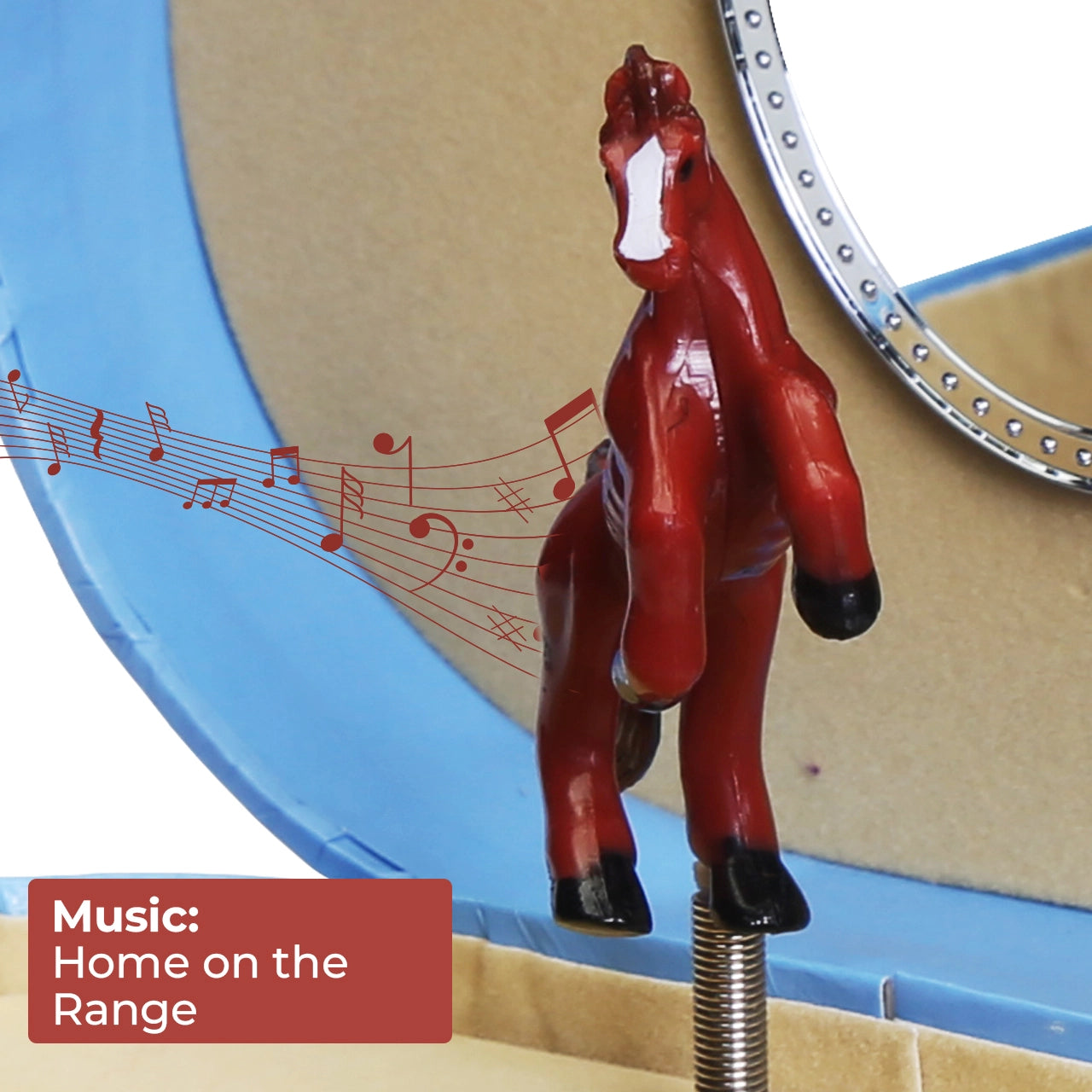 Heart Horse Jewelry Music Box