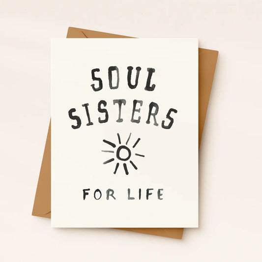Soul Sisters For Life Card | Best Friend Card | Friendship