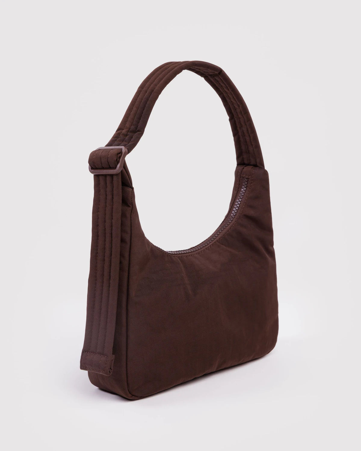 Mini Nylon Shoulder Bag (Coffee)