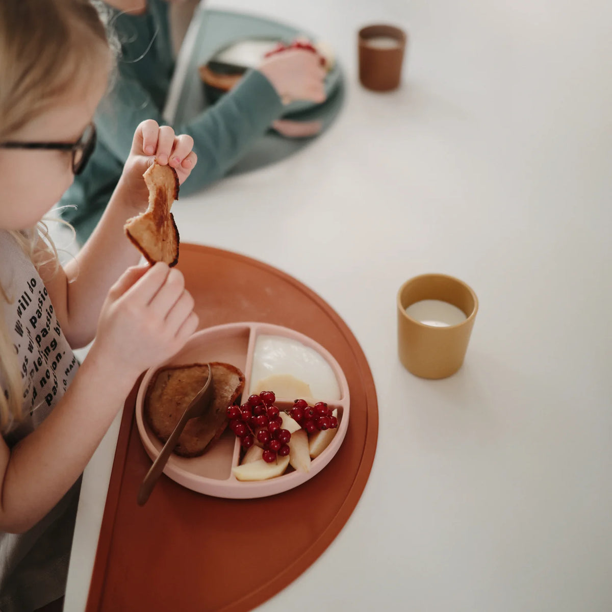 Silicone Suction Plate | Cloudy Mauve