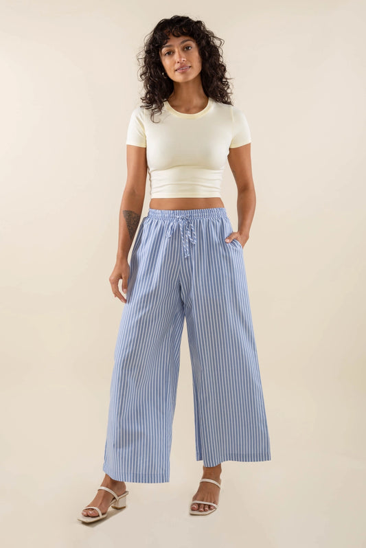 Savannah Striped Culotte Pant