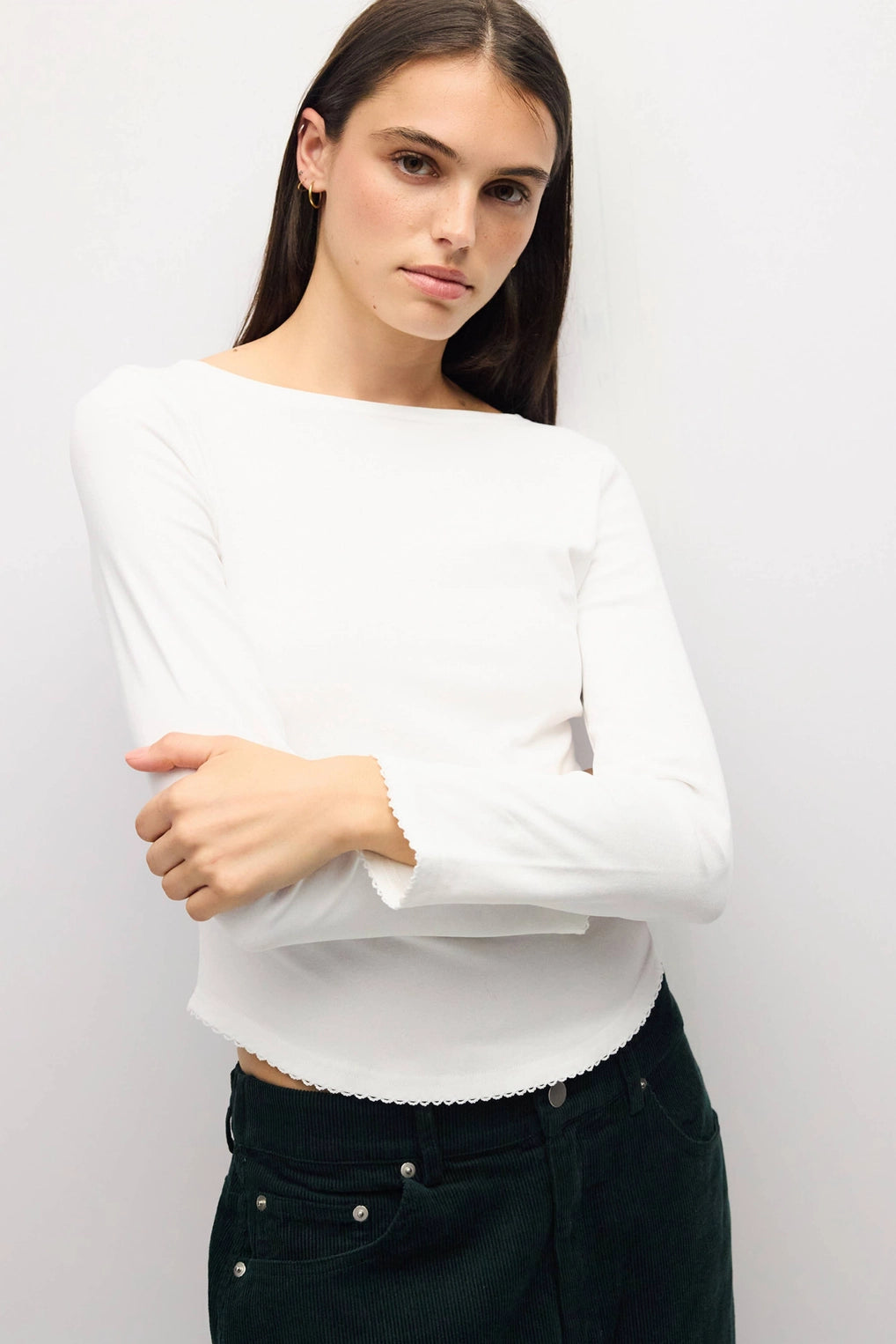 White Janel Top