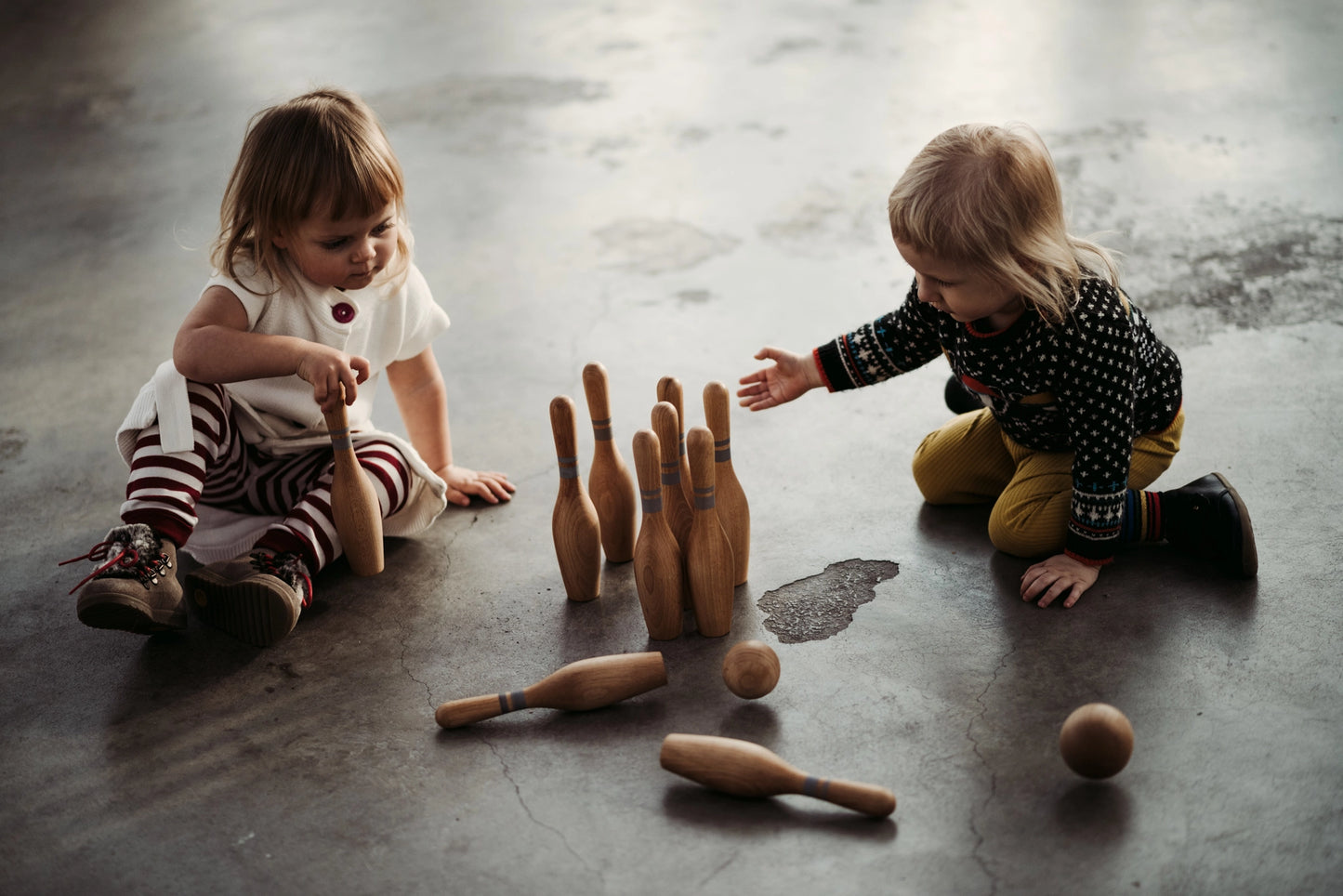 Wooden Bowling Set