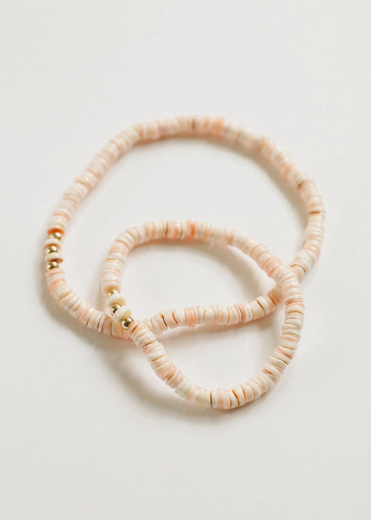 Pure Sea Shell + Gold || Adult Anklet or Bracelet