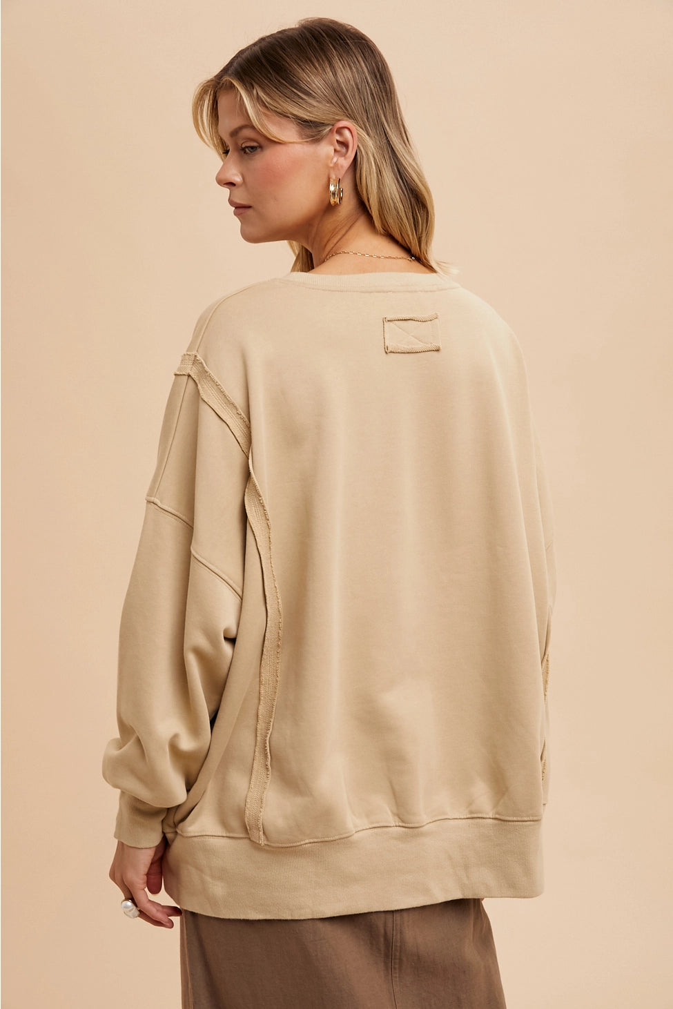 Oversized Pullover | Almond