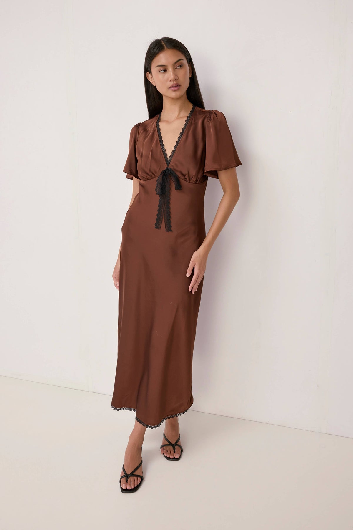 Brown + Black Estelle Dress
