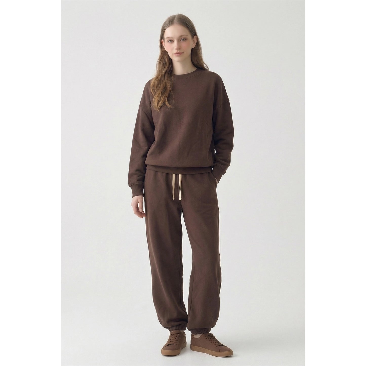Chocolate 100% Cotton Oversized Everyday Sweatshirt