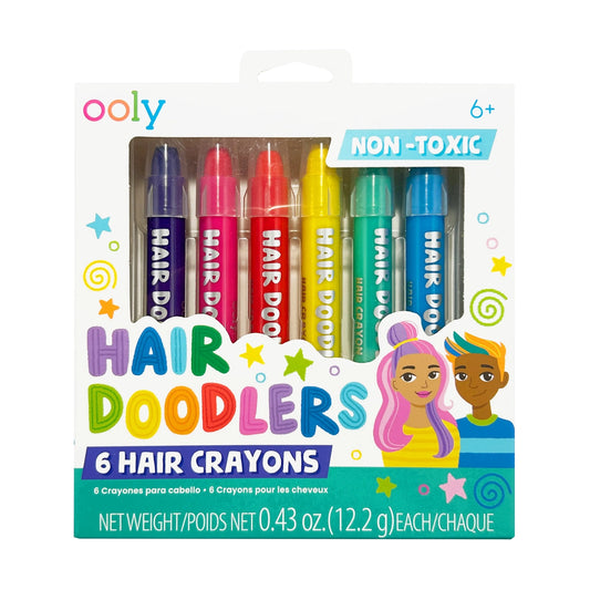 Hair Doodlers: Hair Crayons (Set of 6)