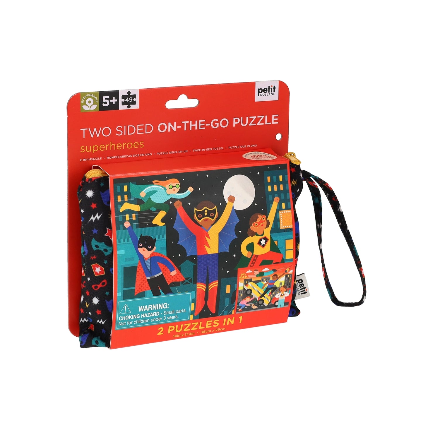 Two Sided Superheroes On-The-Go Puzzle