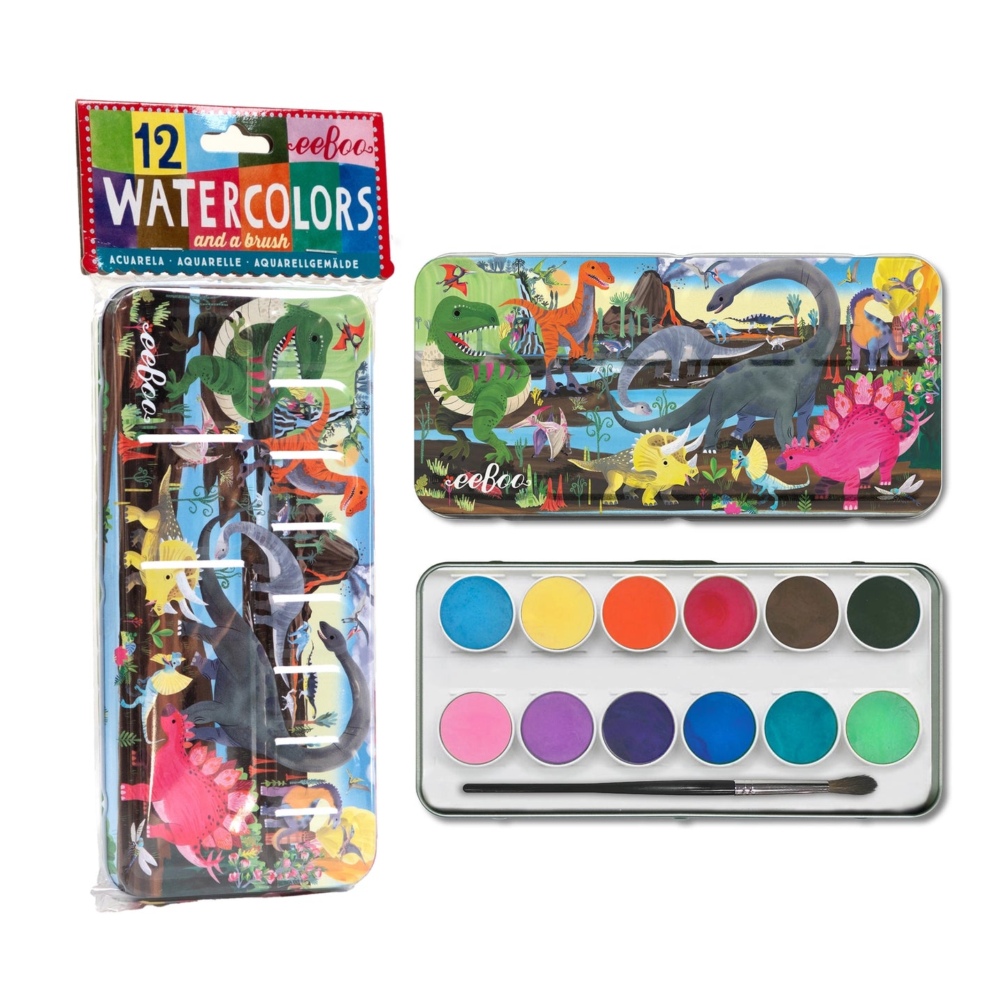Dinosaur Watercolor Paint Set