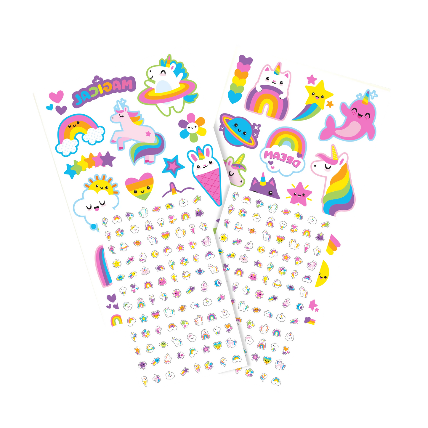 Tattoo Palooza: Temporary Tattoos & Nail Stickers - Unicorns & Rainbows m