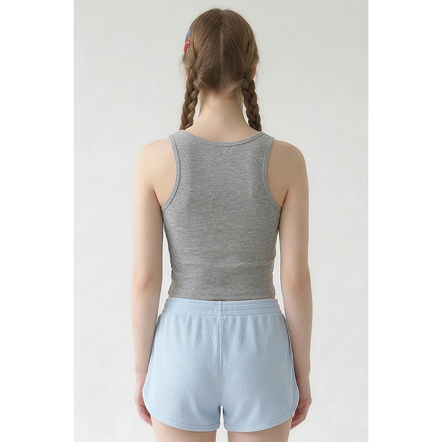 Heather Grey Square Neck Tank
