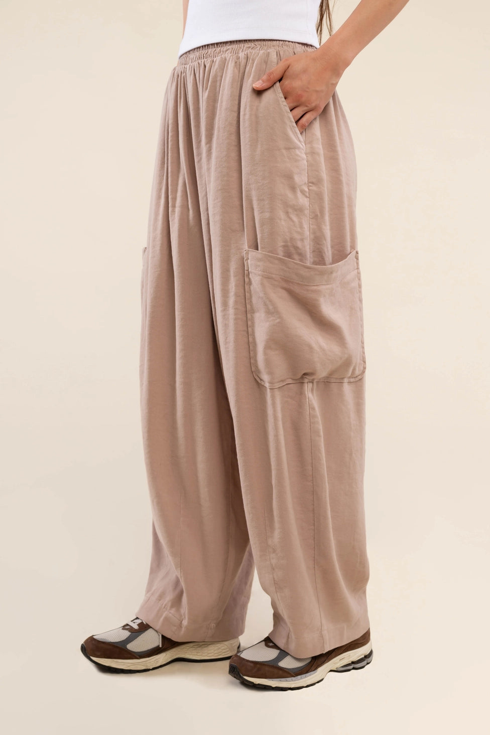 Range Tencel Lantern Pants | Mushroom