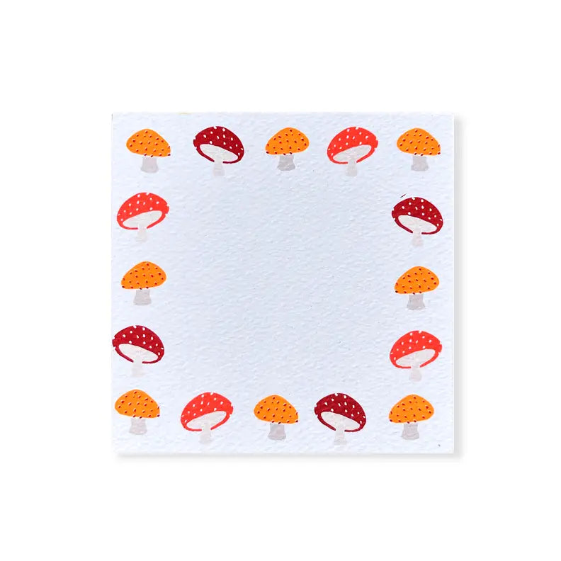 48 Pack / Neon Mushroom Square Notes