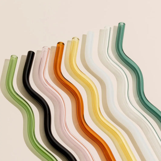 Wavy Glass Straws