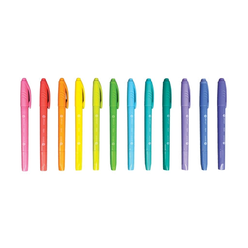 Pastel Hues: Soft-Hued Dual Tip Markers (Set of 12)
