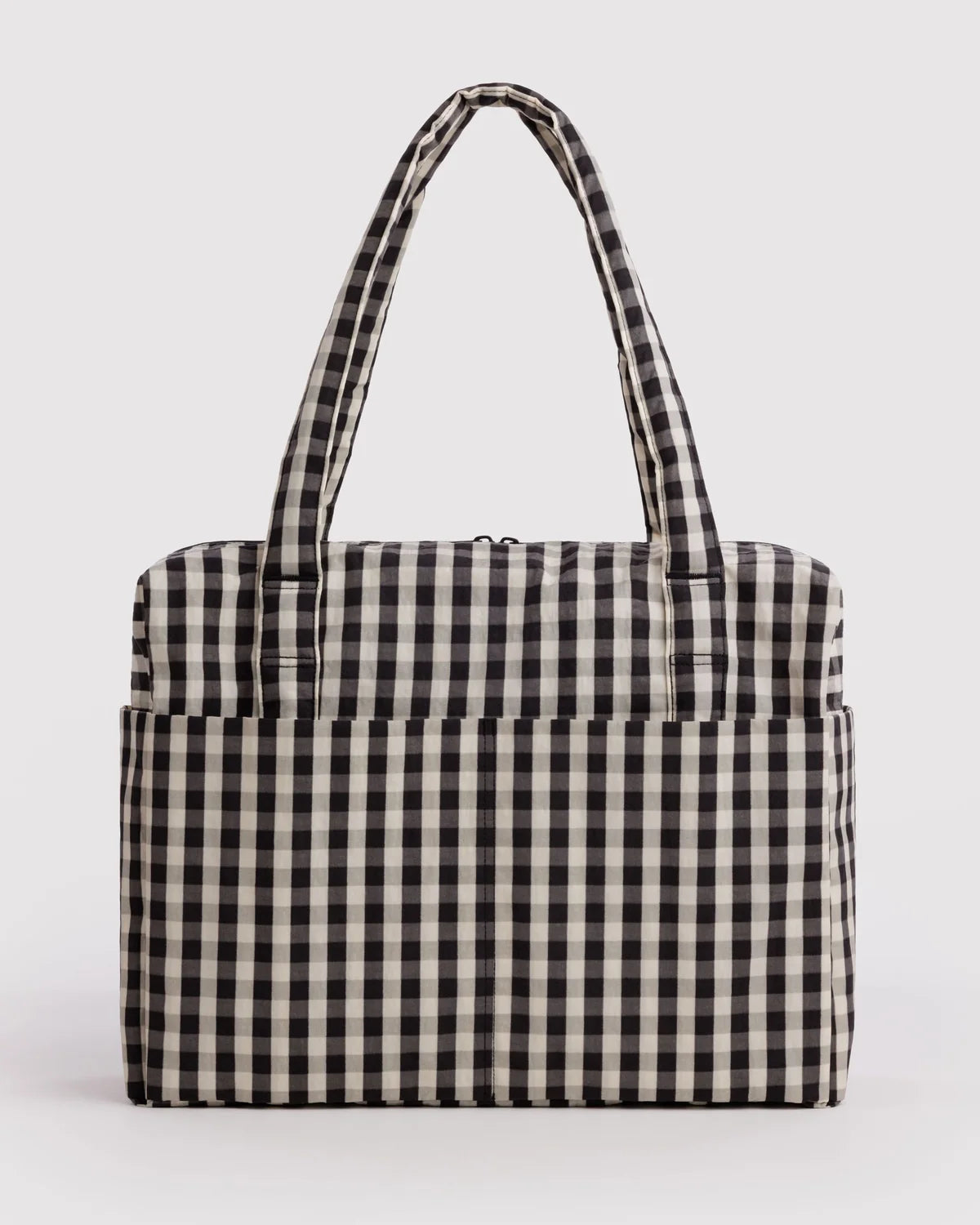 Black And Cream Gingham Cloud Carry-On