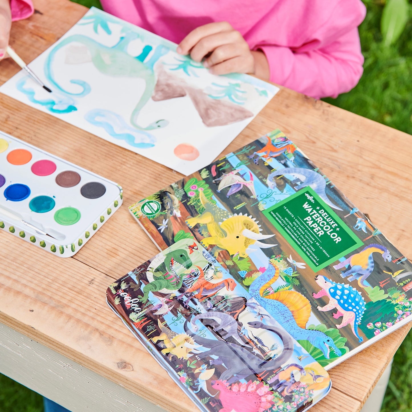 Dinosaur Watercolor Paint Set