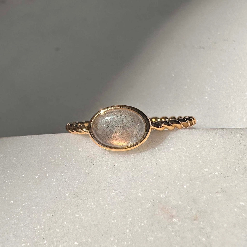 Nebula Labradorite Ring