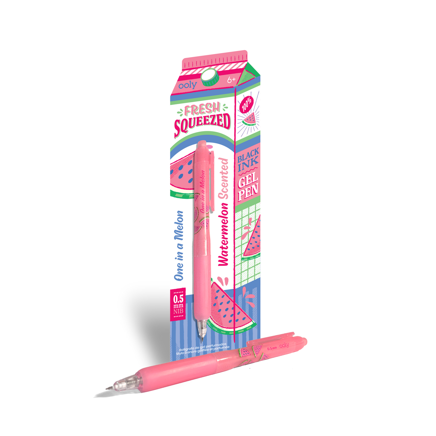 Fresh Squeezed Black Ink Scented Gel Pen - Watermelon