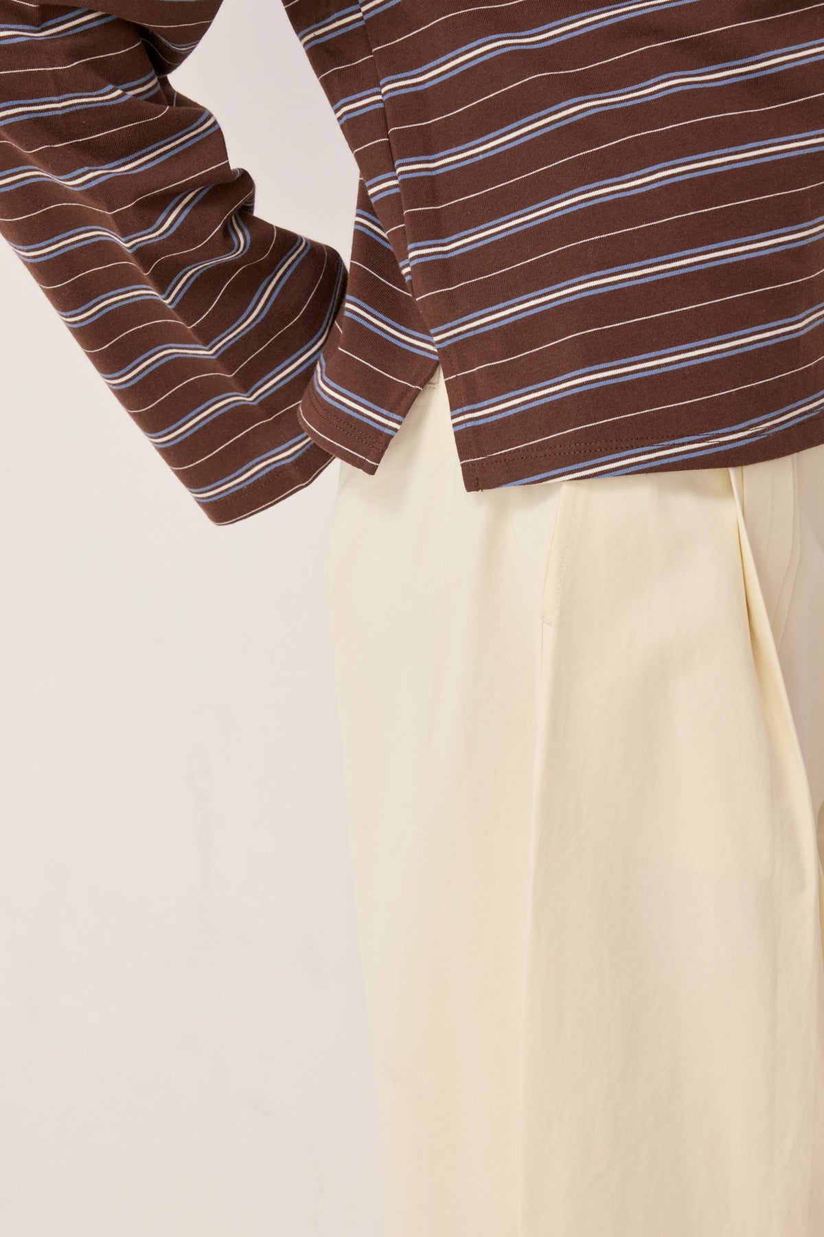 Brown Stripe Bailey Top
