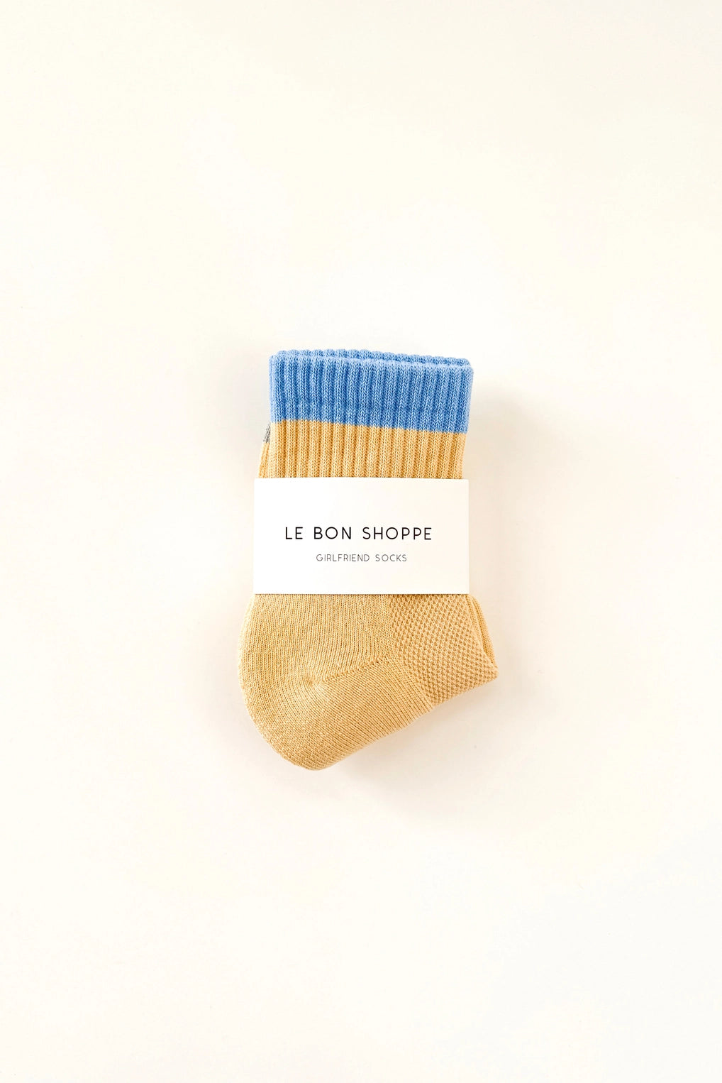 Color Block Girlfriend Socks (Yellow/Blue)