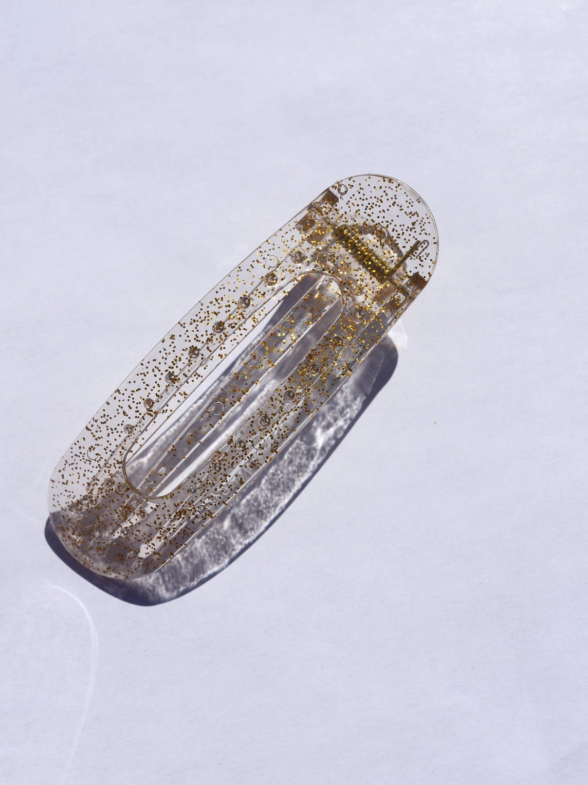 Lay Down Claw (Clear Glitter)