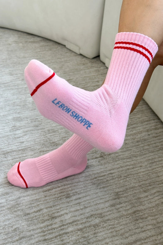 Boyfriend Socks | Amour Pink