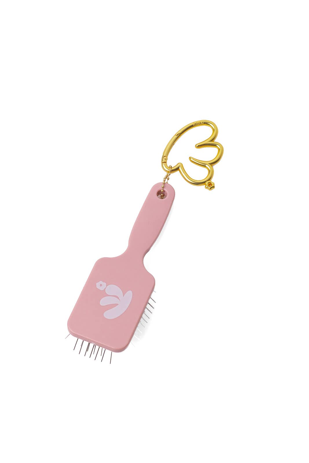 MINI SCALP TO ENDS BRUSH — TRAVEL-SIZE BRUSH: DUSTY PINK