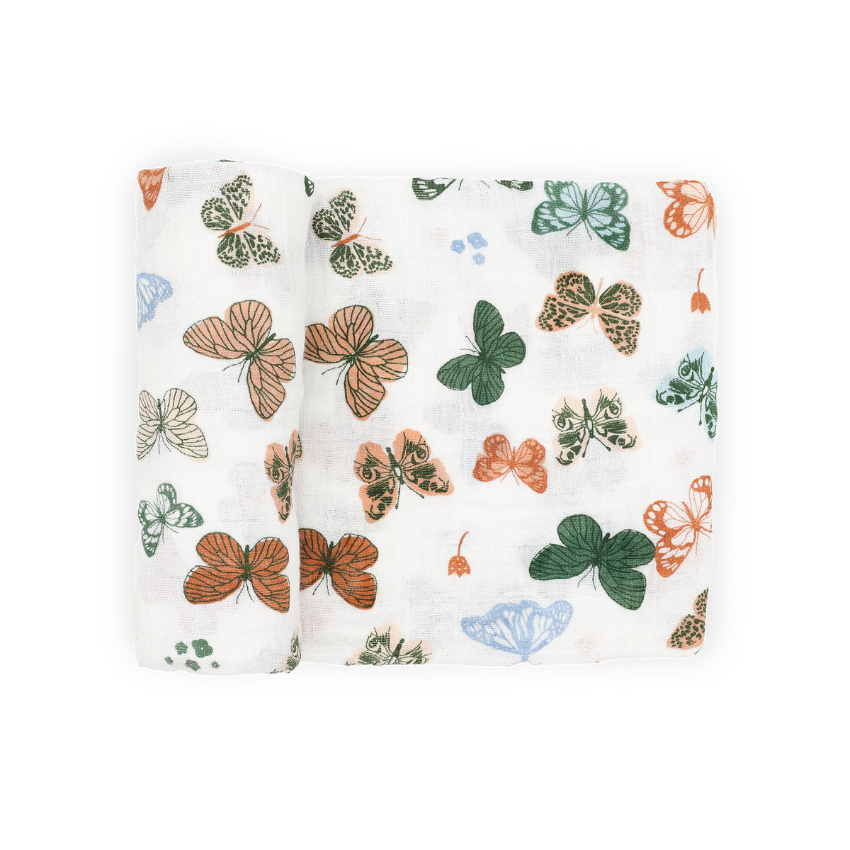 Cotton Muslin Swaddle Blanket - Butterflies