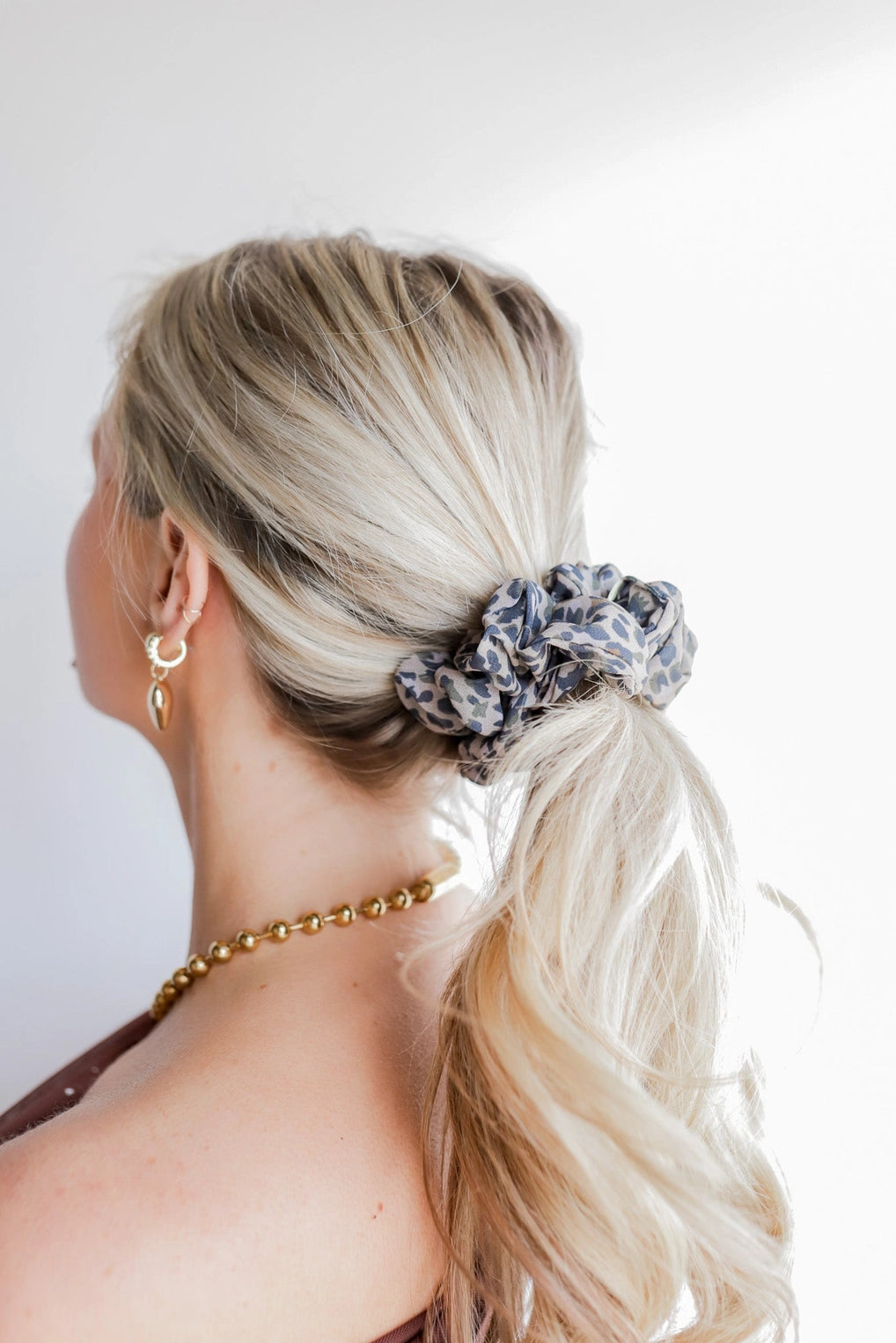 Cheetah Midi Scrunchie