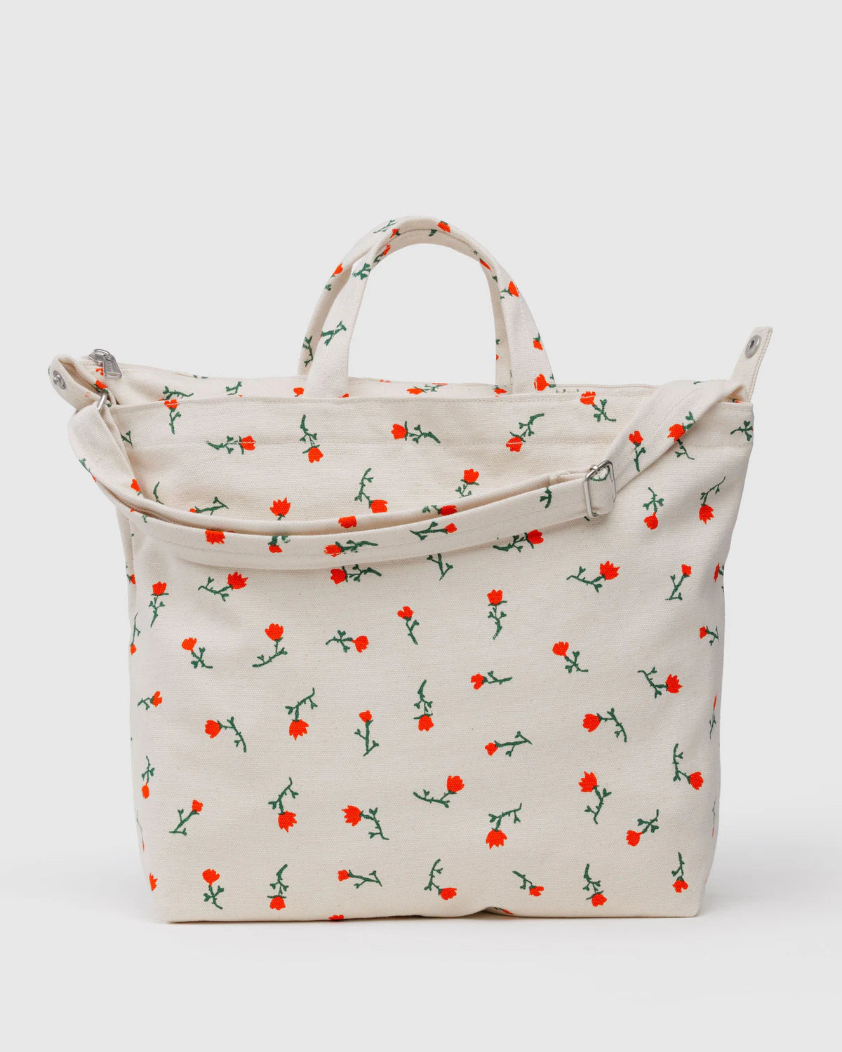 Horizontal Zip Duck Bag (Painted Wildflower)