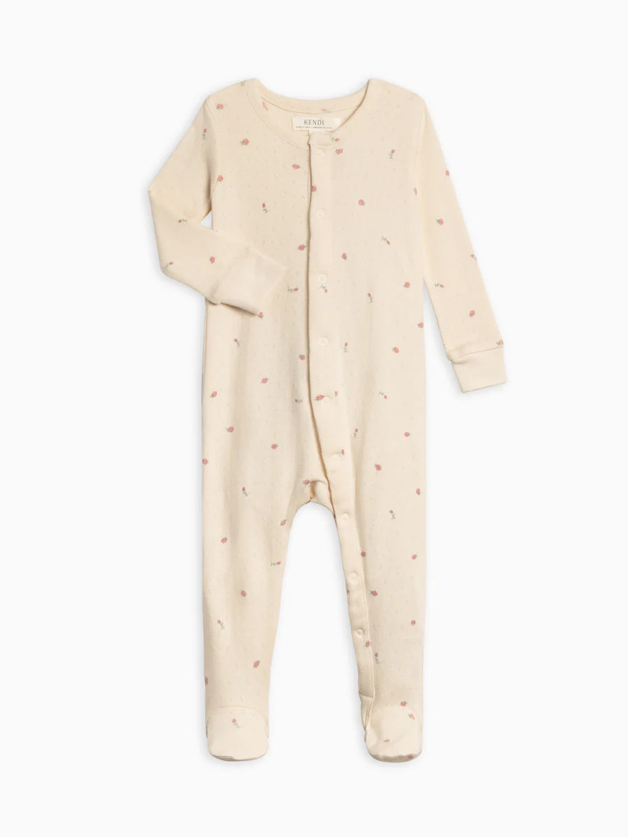 Skylar Pointelle Sleeper (Pia Floral)