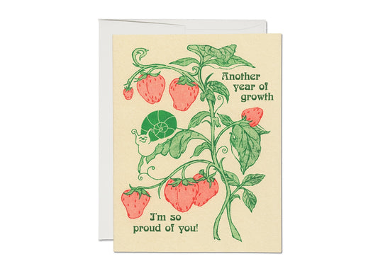 Another Year of Growth Birthday Greeting Card