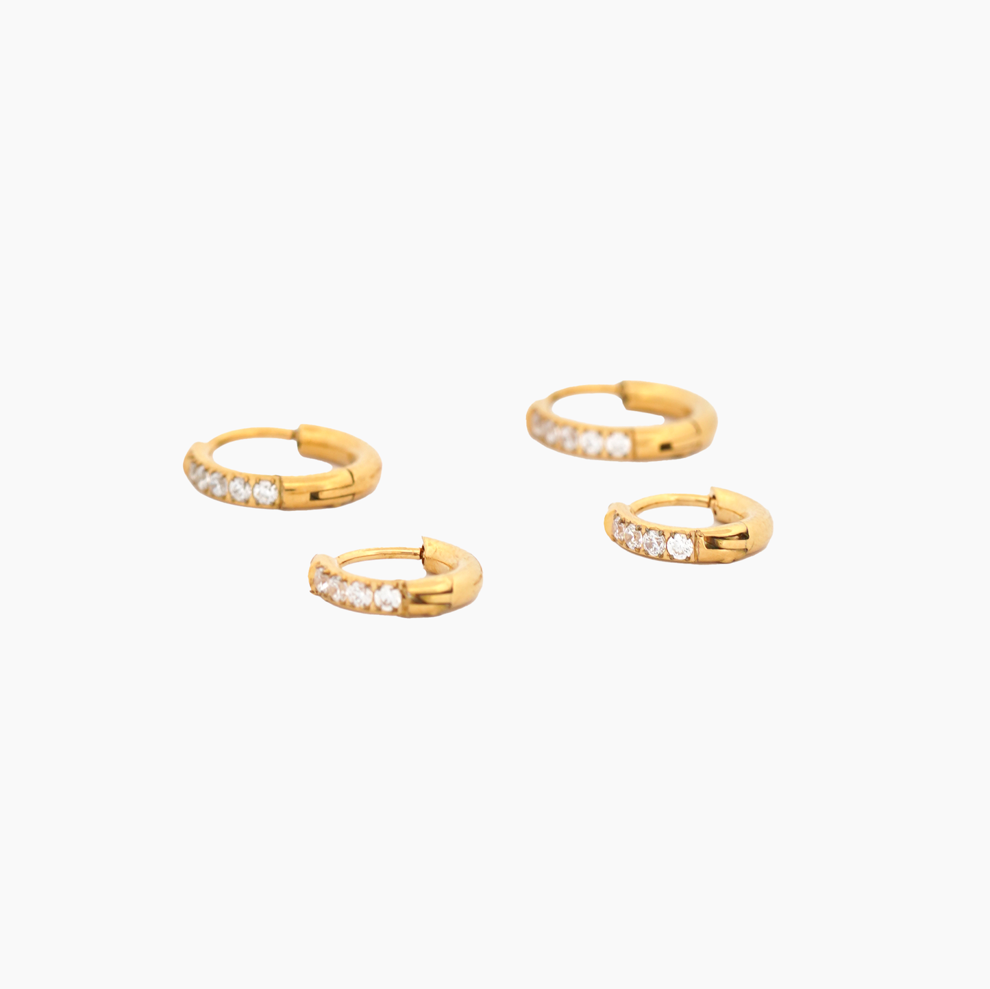 CZ Petite Hoops
