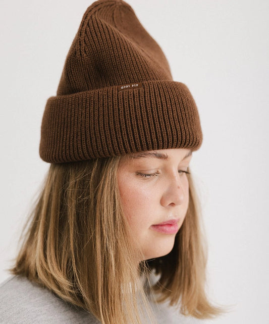 Lou Knit Beanie (Chocolate)