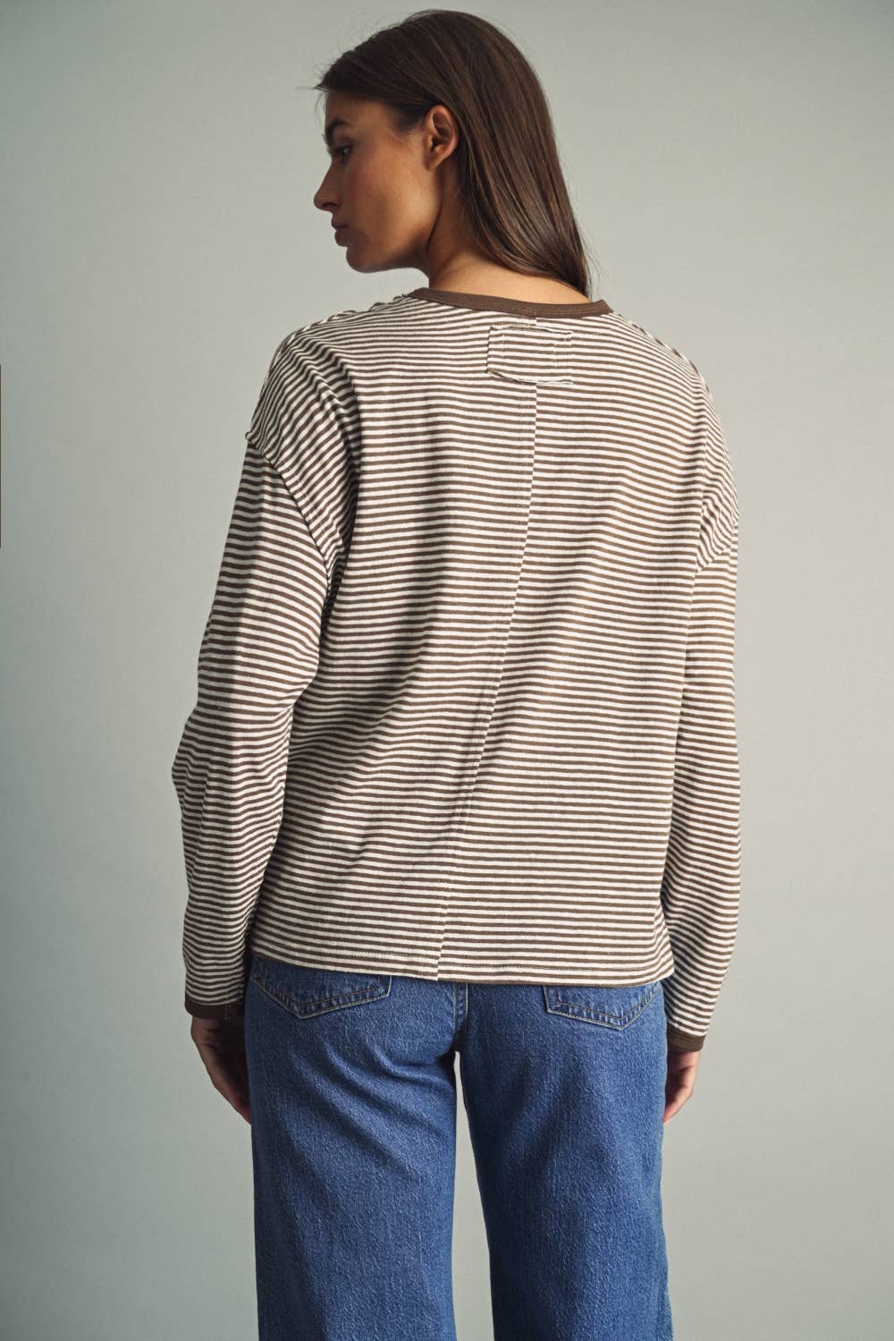 Mocha Striped Long Sleeve