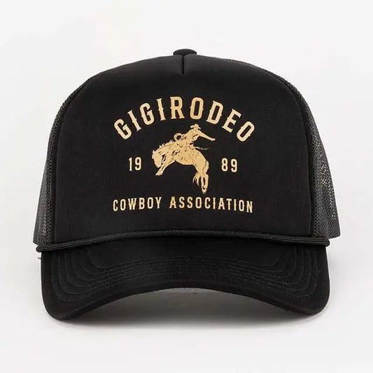Gigi Rodeo Trucker Hat - Black