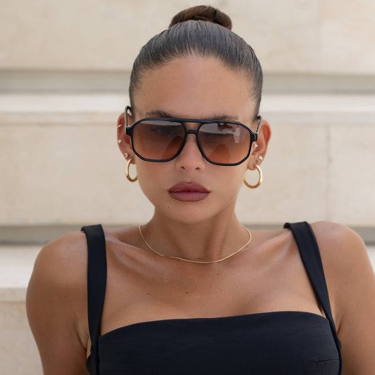 Billie Sunglasses - Black/Brown