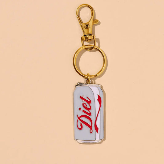 Diet Coke Enamel Keychain & Bag Charm